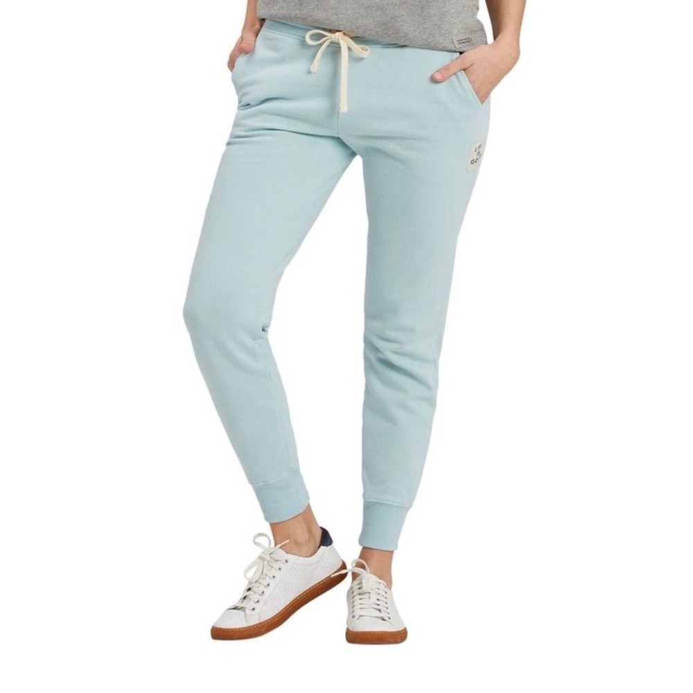 Life is Good Simply True Jogger Womens Medium Light Blue Sweatpants Beach